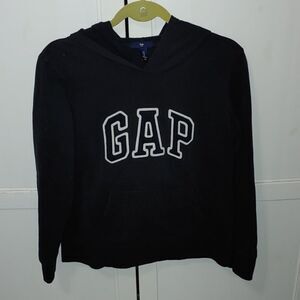 GAP Factory black  sweatshirt hoodie with Kangaroo pocket Sz S EUC